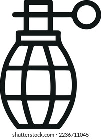 Hand grenade line icon. Web symbol for web and apps. Sign design in outline style. Hand grenade stroke object.