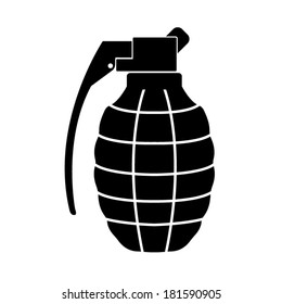 Hand Grenade - Vector Icon