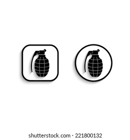 hand grenade - vector icon