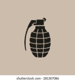 hand grenade  - vector icon