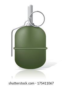 hand grenade vector illustration isolated on white background