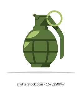 Hand grenade vector isolated illustration