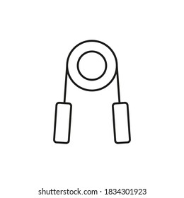 hand grip icon element of fitness icon for mobile concept and web apps. Thin line hand grip icon can be used for web and mobile. Premium icon on white background