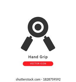 hand grip icon vector illustration. hand grip icon glyph design.