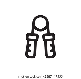 Hand Grip icon vector. Linear style sign for mobile concept and web design. Hand Grip symbol illustration. Pixel vector graphics - Vector.