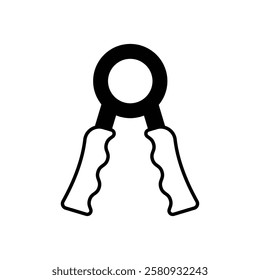 Hand Grip icon vector stock illustration