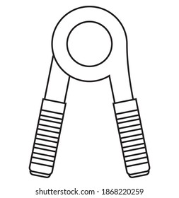 hand grip isolated icon. simple element illustration from gym equipment concept icons.