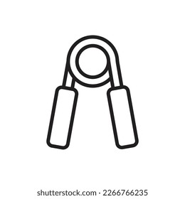 Hand Grip Outline Icon Vector Illustration