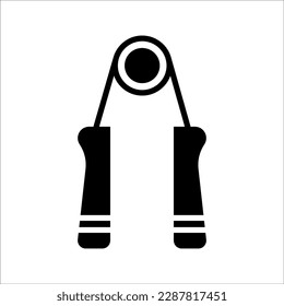 Hand Grip Outline Icon Vector Illustration, on a white background.