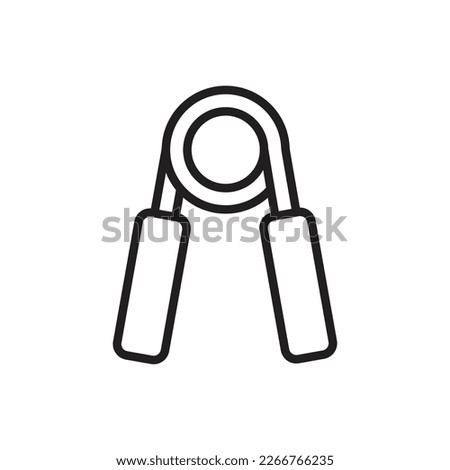 Hand Grip Outline Icon Vector Illustration