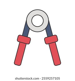 Hand Grip Strengthener Icon Illustration in flat design style. Perfect for fitness-themed designs or projects