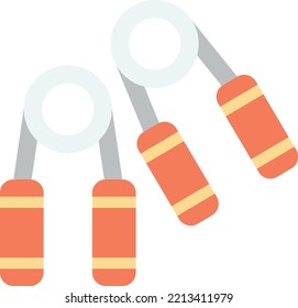 Hand Grip Strengthener illustration in minimal style isolated on background