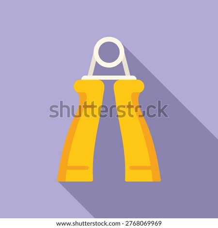Hand grip strengthener increasing the power of muscles with regular exercise