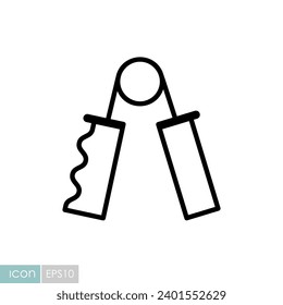 Icono de vector de agarre manual. Símbolo gráfico del sitio web de fitness y pérdida de peso y diseño de aplicaciones, logotipo, aplicación, interfaz de usuario