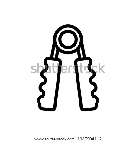 Hand Grip Vector Icon in Outline Style. Vector illustration icon can be used for an app, website, or part of a logo.