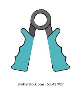 hand grip vector illustration