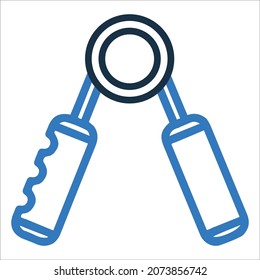 Icono de agarre manual o entrenamiento