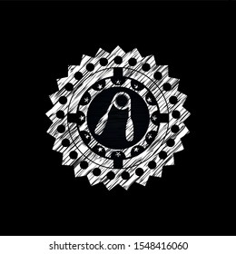 hand gripper icon drawn on a chalkboard