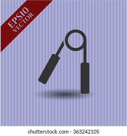 Hand gripper icon or symbol
