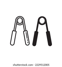 Handgreifer-Symbol einzeln. gefülltes Flachgymnastikzeichen für mobiles Konzept und Webdesign