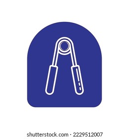 hand gripper isolated icon. filled style flat gym sign for mobile concept and web design