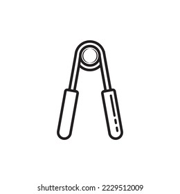 icono aislado de la empuñadura. signo de gimnasio plano de estilo relleno para concepto móvil y diseño web