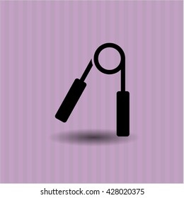 Hand gripper symbol