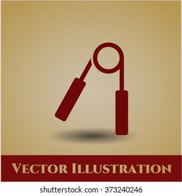Hand gripper vector icon