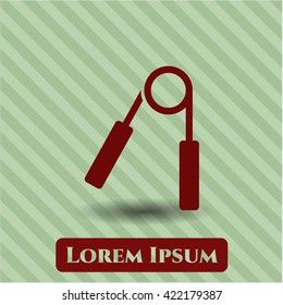 Hand gripper vector icon