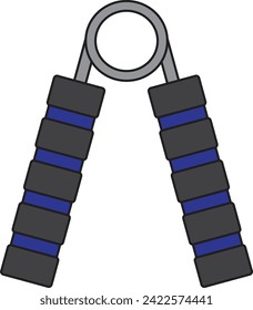 A hand gripper vector illustration