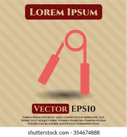 Hand gripper vector symbol