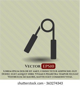 Hand gripper vector symbol