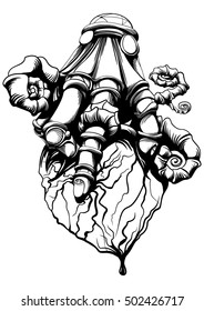 hand grips heart