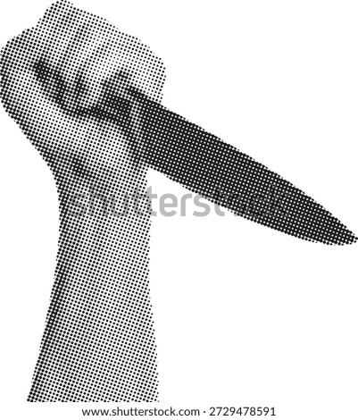 Hand grips tactical combat knife demonstrating reverse edge holding technique