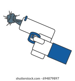 hand with gun icon
