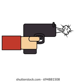 hand with gun icon