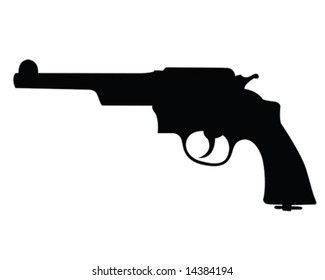 hand gun vector illustration