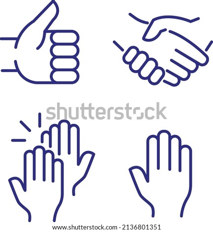 hand handshake finger thumbs up fine clap high five hi bye hello gesture
