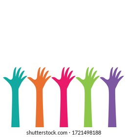 Hand Happy Fest, Vektorsymbol-Design