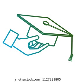 hand with hat graduation