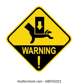 手の危険標識 危険標識ハンドハザードは電源を切る イラスト のベクター画像素材 ロイヤリティフリー Shutterstock