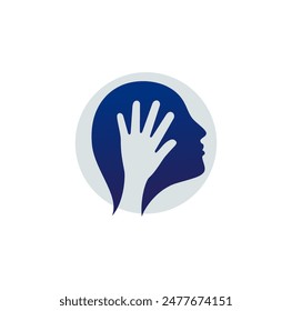 Hand Head Logo Design Illustration vector eps format , suitable for your design needs, logo, illustration, animation, etc.