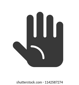 hand, healthcare and medical related solid icon