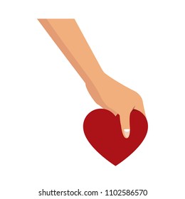 Hand with heart
