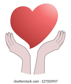 Hand and heart