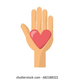 Hand with heart