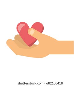 Hand with heart