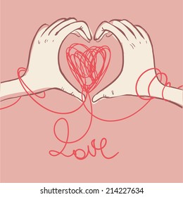 hand heart gesture header 