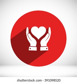 Hand heart Icon