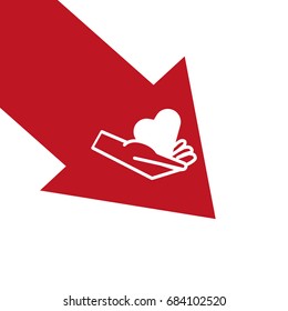 hand, heart, icon